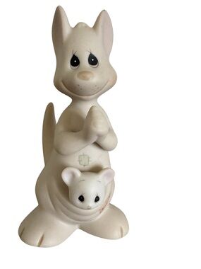 Precious Moments “HELLO WORLD!” #521175 Kangaroo & Baby 1988 Figurine